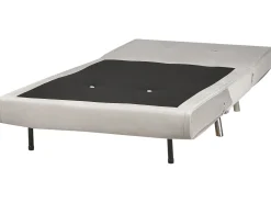 Sohvat<Beliani 1-Istuttava Vuodesohva Sametti Vaaleanharmaa Farris