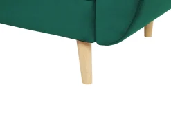 Cheap Beliani 3-Istuttava Vuodesohva Sametti Vihrea Asby