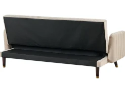 Shop Beliani 3-Istuttava Vuodesohva Sametti Beige Senja