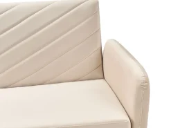 Shop Beliani 3-Istuttava Vuodesohva Sametti Beige Senja