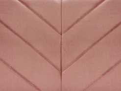 Sohvat<Beliani 3-Istuttava Vuodesohva Sametti Vaaleanpunainen Senja