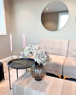 Sohvat<Beliani 3-Istuttava Vuodesohva Sametti Hiekanruskea Aberdeen