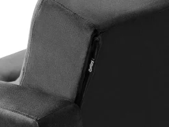 Shop Beliani 3-Istuttava Vuodesohva Sametti Musta Aberdeen