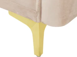 Hot Beliani 3-Istuttava Vuodesohva Sametti Beige Lucan