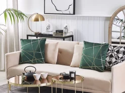 Hot Beliani 3-Istuttava Vuodesohva Sametti Beige Lucan