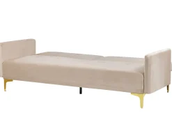 Hot Beliani 3-Istuttava Vuodesohva Sametti Beige Lucan