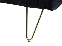 Store Beliani 1-Istuttava Vuodesohva Sametti Musta Vestfold