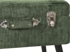 Fashion Beliani Jakkara Vakosametti Säilytystila Tummanvihrea 52 X 36 Cm Mallard