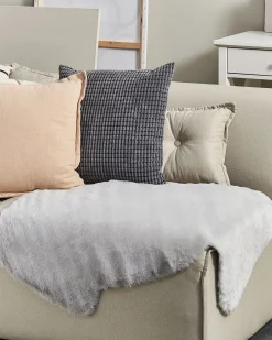 Matot<Beliani Janiksen Tekotalja Vaaleanharmaa Undara