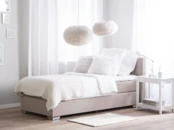 Outlet Beliani Jenkkisanky Kangas Beige 90 X 200 Cm Admiral