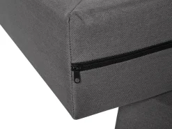 New Beliani Jenkkisanky Kangas Tummanharmaa 180 X 200 Cm President