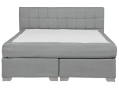 Online Beliani Jenkkisanky Kangas Vaaleanharmaa 140 X 200 Cm Admiral