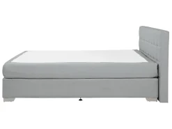 Online Beliani Jenkkisanky Kangas Vaaleanharmaa 140 X 200 Cm Admiral