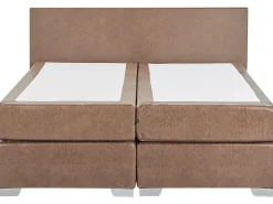 Sängyt<Beliani Jenkkisanky Keinonahka Ruskea 160 X 200 Cm President