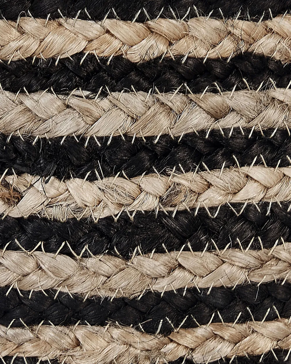 New Beliani Juuttikori Beige/Musta 26 Cm Jhansi