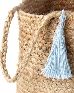 Best Beliani Juuttikori Beige/Vaaleansininen 50 Cm 2 Kpl Gajar