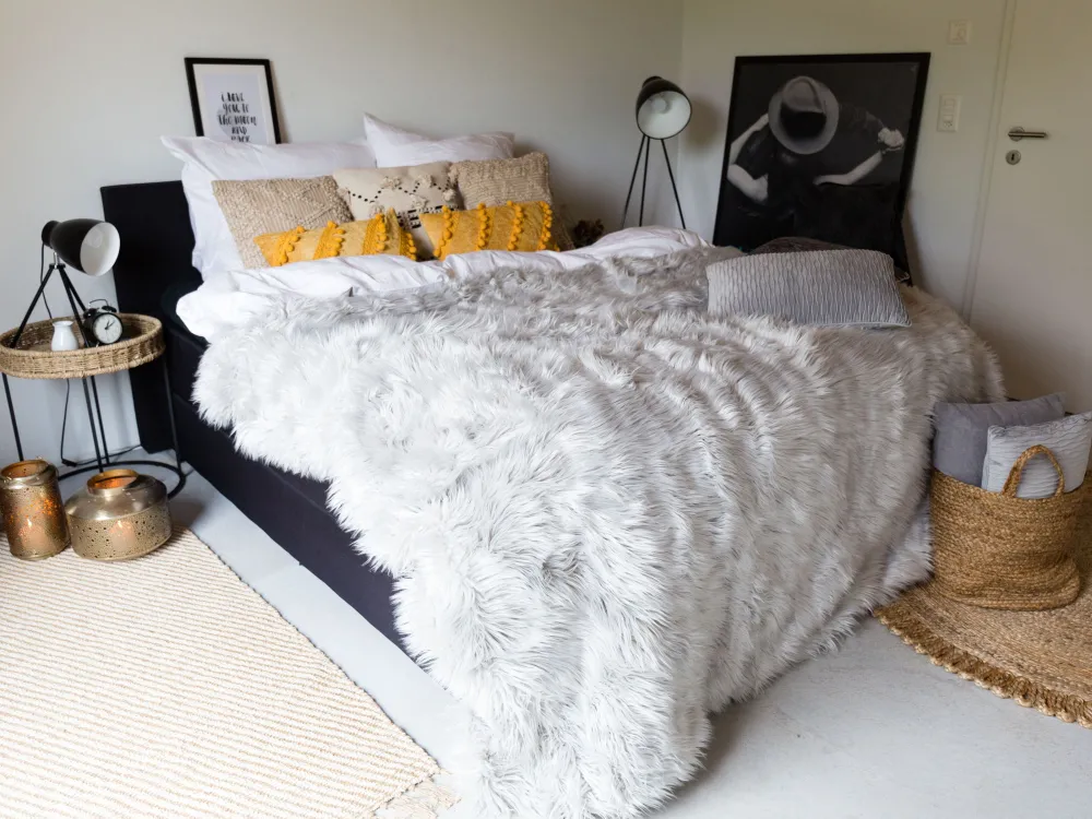 Lastenhuone<Beliani Juuttikori Hiekanruskea 2 Kpl Kaella