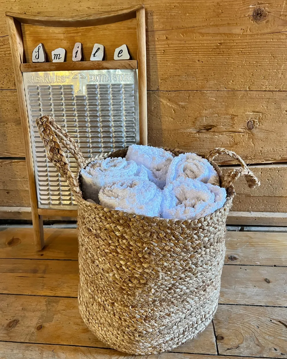 Lastenhuone<Beliani Juuttikori Hiekanruskea 2 Kpl Kaella