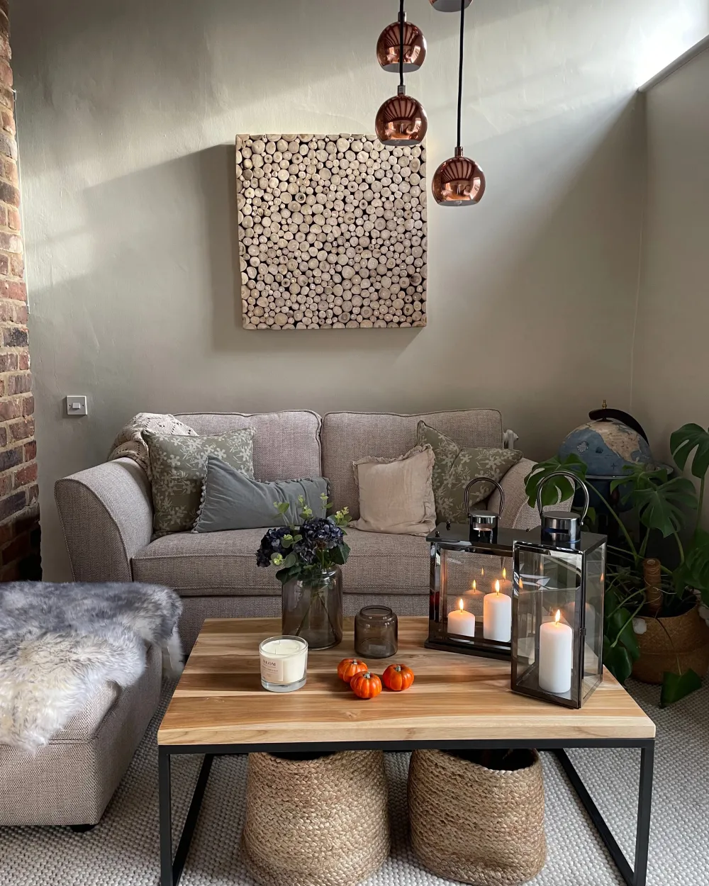 Lastenhuone<Beliani Juuttikori Hiekanruskea 2 Kpl Kaella