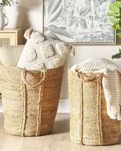 Clearance Beliani Juuttikori Luonnonvari 30 Cm 2 Kpl Ornach