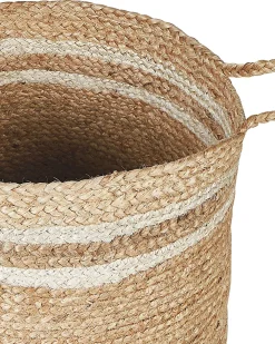 Best Sale Beliani Juuttikori Luonnonvari/Beige 3 Kpl Zhob