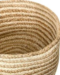 Säilytys<Beliani Juuttikori Luonnonvari/Beige 3 Kpl Kahu