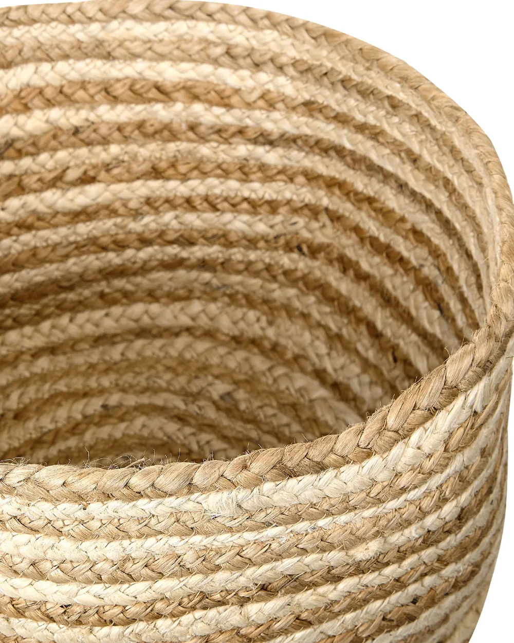 Säilytys<Beliani Juuttikori Luonnonvari/Beige 3 Kpl Kahu