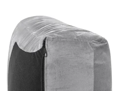 Outlet Beliani Kaareva Vaaleanharmaa 7-Istuttava Samettisohva Rotunde