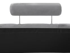 Outlet Beliani Kaareva Vaaleanharmaa 7-Istuttava Samettisohva Rotunde