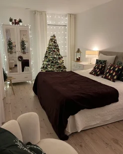 Tekstiilit<Beliani Kaksipuolinen Viininpunainen Huopa 180 X 220 Cm Tantan