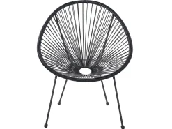 Best Beliani Kalustesetti Musta Poyta Ja 2 Tuolia Acapulco Ii