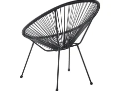 Best Beliani Kalustesetti Musta Poyta Ja 2 Tuolia Acapulco Ii