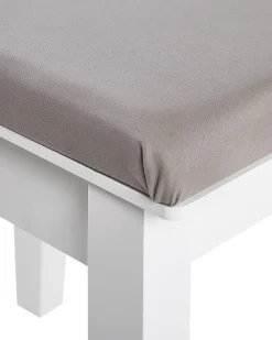 Discount Beliani Kampauspoyta 4 Laatikkoa Peili Jakkara Valkoinen Lune