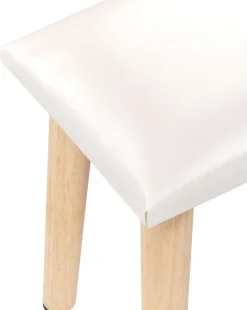 Store Beliani Kampauspoyta 2 Laatikkoa Peili Jakkara Valkoinen Brioude