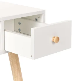 Store Beliani Kampauspoyta 2 Laatikkoa Peili Jakkara Valkoinen Brioude