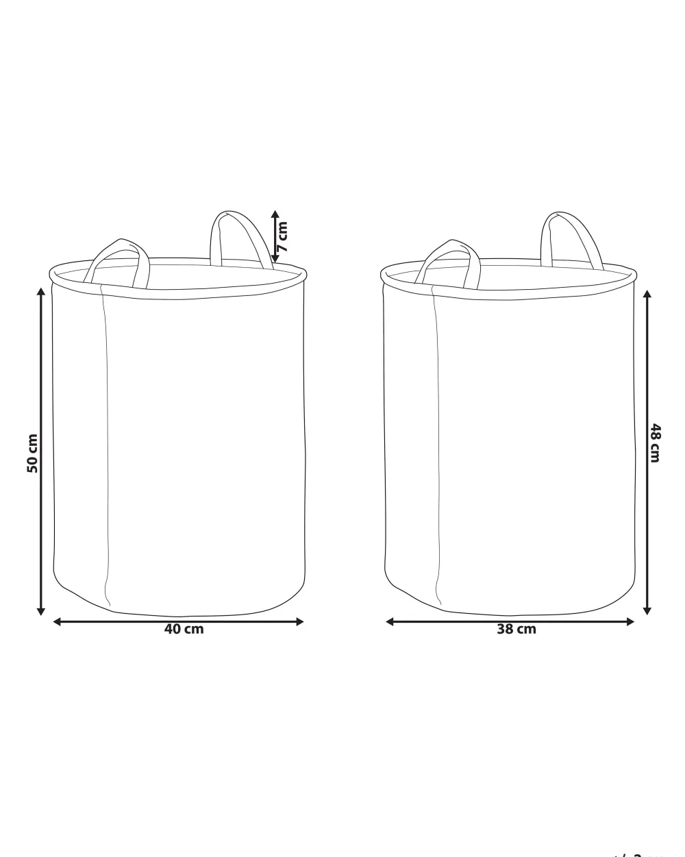 Sale Beliani Kangaskori Beige 2 Kpl Samti