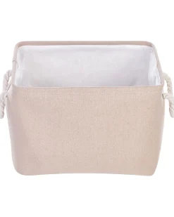 Säilytys<Beliani Kangaskori Ruskeanharmaa 3 Kpl Darqab