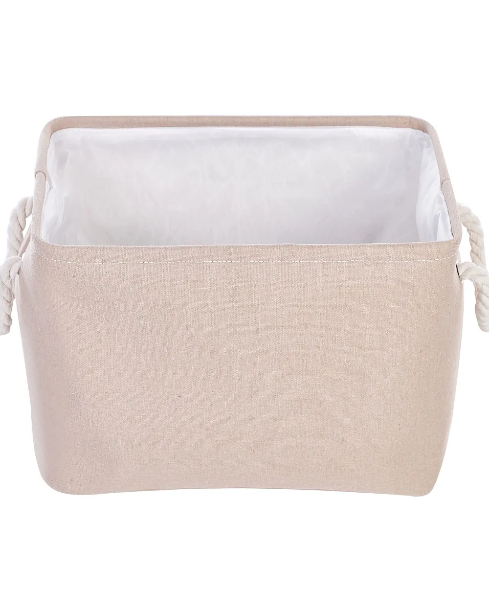 Säilytys<Beliani Kangaskori Ruskeanharmaa 3 Kpl Darqab