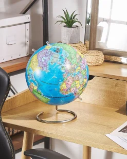 Clearance Beliani Karttapallo Magneeteilla Sininen 29 Cm Cartier