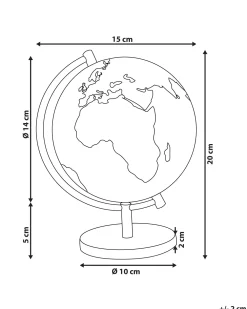 Discount Beliani Karttapallo Musta 20 Cm Cook