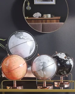 Fashion Beliani Karttapallo Ruusukulta/Vaaleanpunainen 28 Cm Cabot