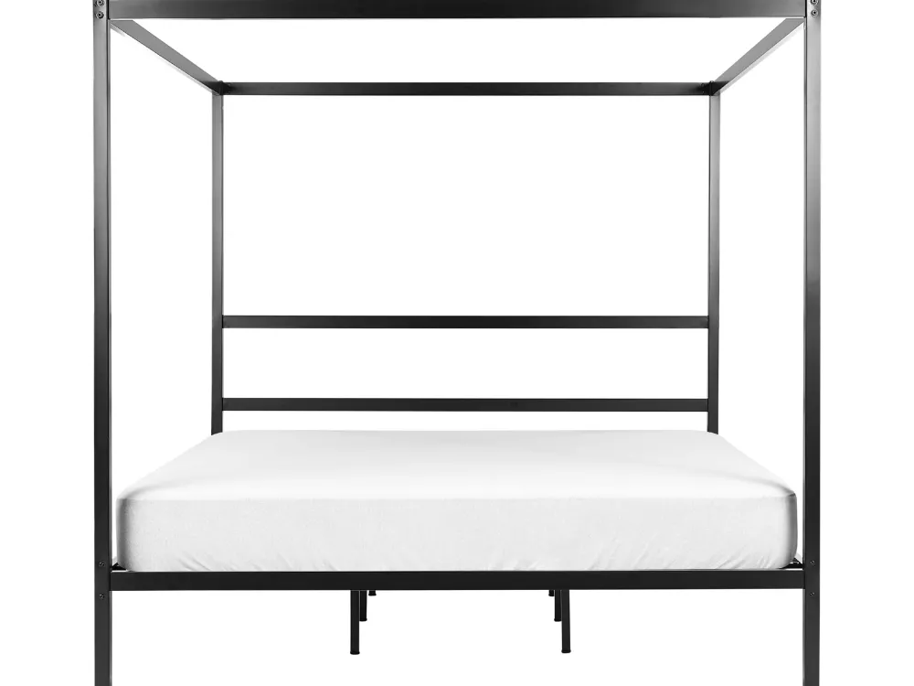 Sängyt<Beliani Katossanky Metalli Musta 180 X 200 Cm Lestards