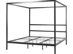 Sängyt<Beliani Katossanky Metalli Musta 180 X 200 Cm Lestards