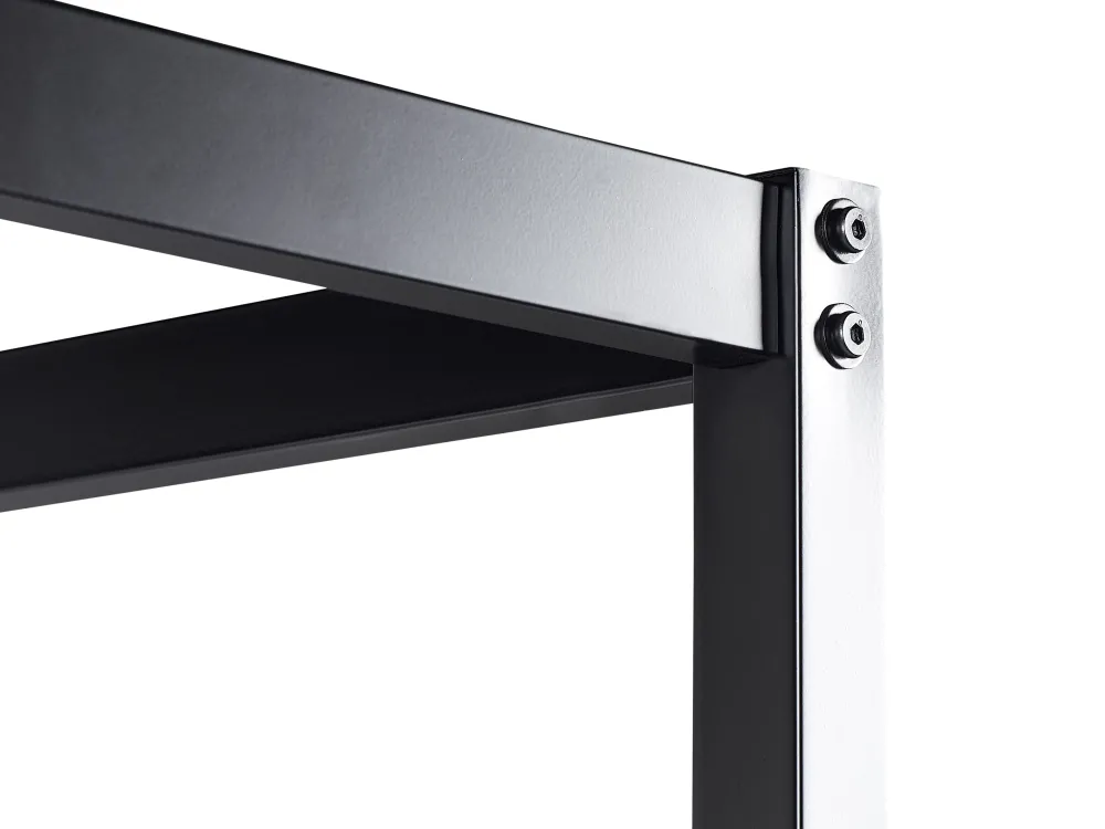 Sängyt<Beliani Katossanky Metalli Musta 180 X 200 Cm Lestards