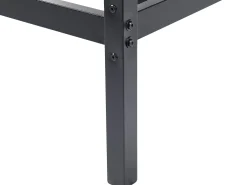 Sängyt<Beliani Katossanky Metalli Musta 180 X 200 Cm Lestards