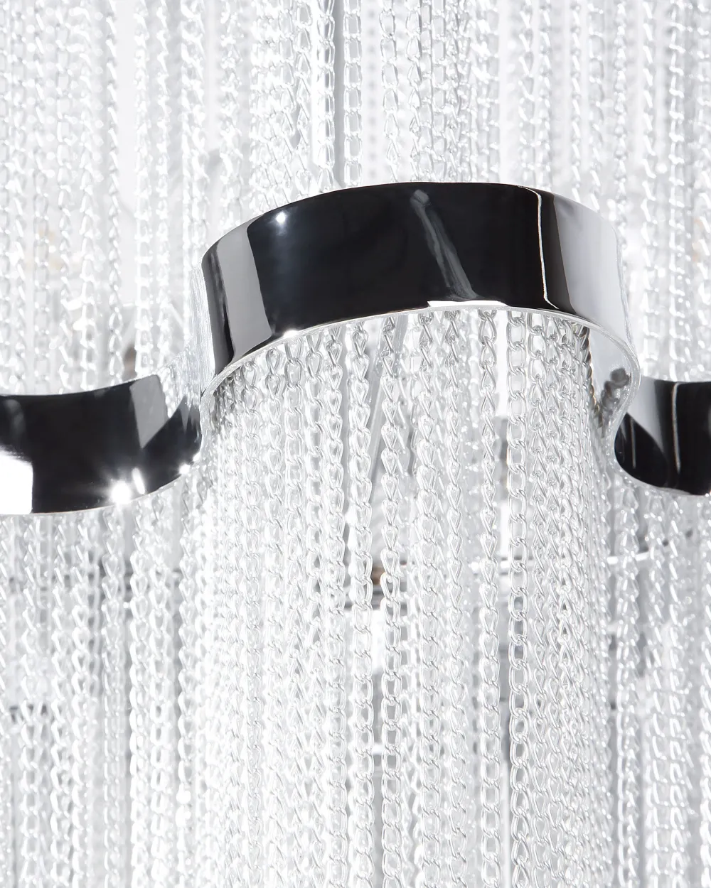 Shop Beliani Kattokruunu 6 Polttimoa Hopea Mucone