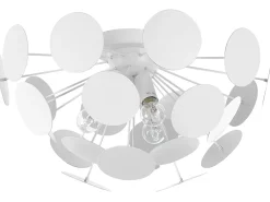 Valaisimet<Beliani Kattovalaisin 3 Polttimoa Metalli Valkoinen Maritsa