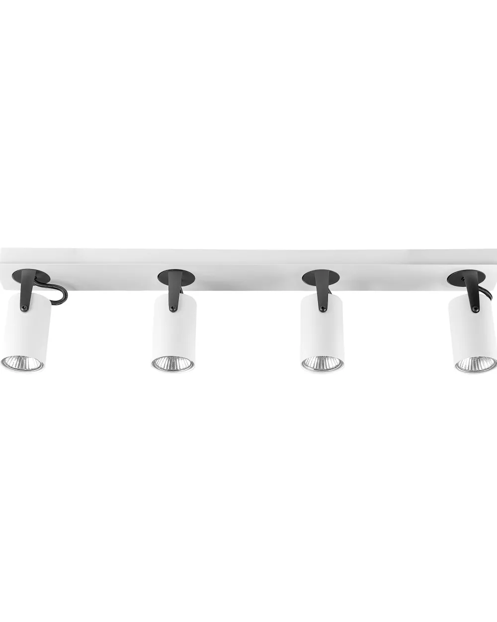 Discount Beliani Kattovalaisin 4 Polttimoa Metalli Valkoinen Klip