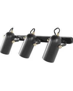 Cheap Beliani Kattovalaisin 3 Polttimoa Metalli Musta Tyria