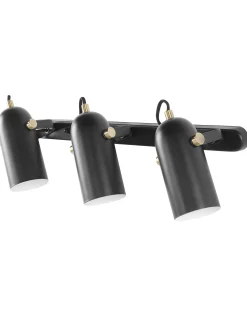 Cheap Beliani Kattovalaisin 3 Polttimoa Metalli Musta Tyria